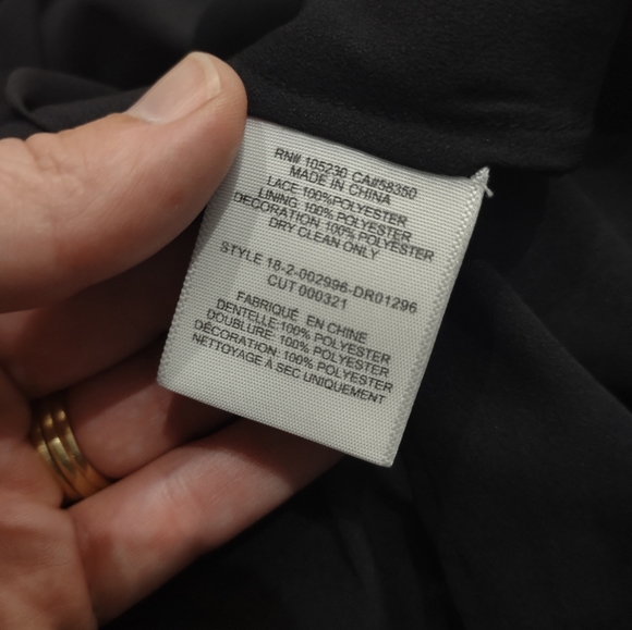 Joie Belisa black 1 shoulder lace cocktail dress $448 - Picture 12 of 12